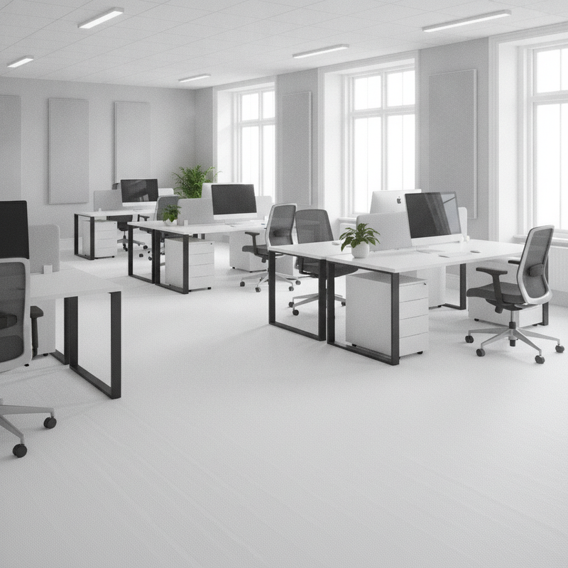 2mm Foam Laminate Flooring Underlay - Uk Office Setting