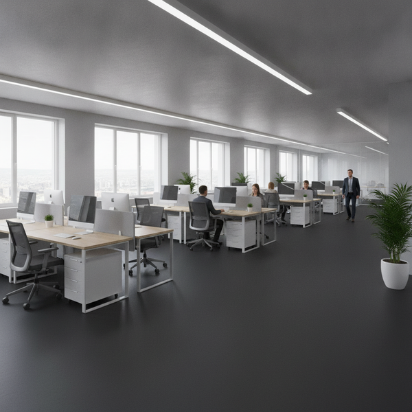 SBR Rubber Mat 10mm Thick 120cm Wide – Black Smooth Industri - Uk Office Setting