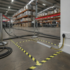 Heavy-Duty PVC Floor Cable Cover - Uk Warehouse Cable Setting