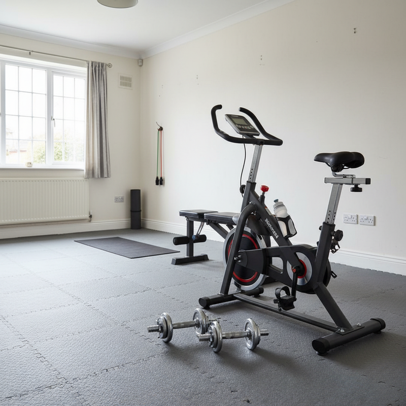 EVA Foam Garage Floor Tiles - Interlocking Workshop Mats - - Close-up Texture