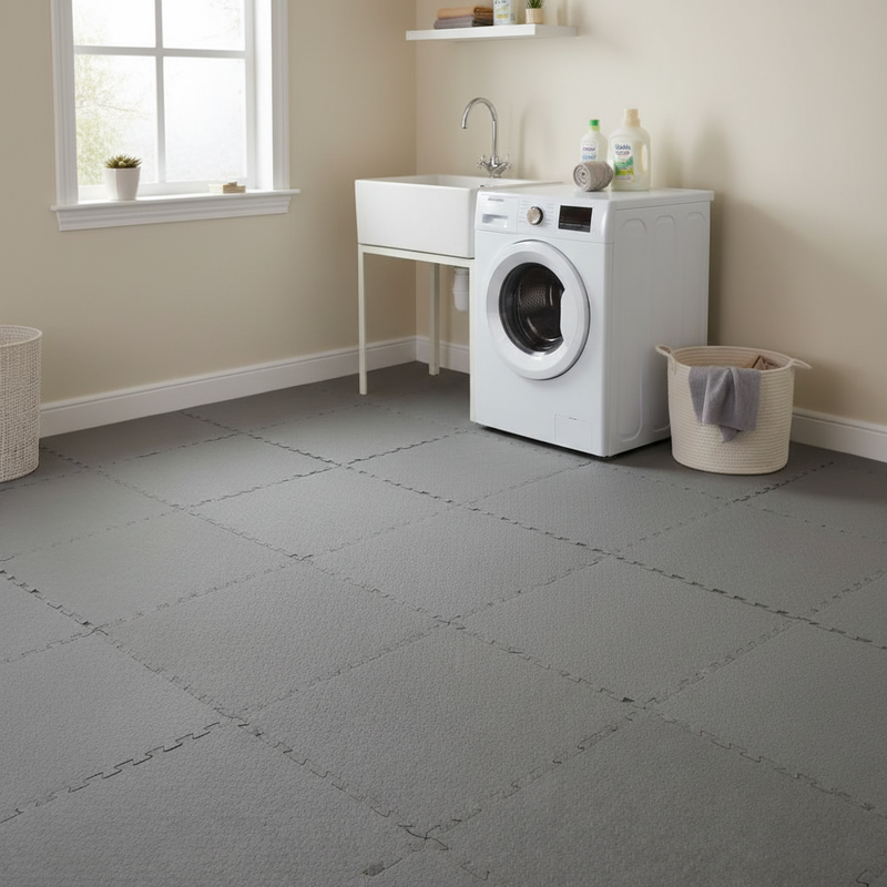 EVA Foam Garage Floor Tiles - Interlocking Workshop Mats - - Colour Options