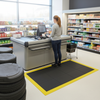 Anti-Fatigue Rubber Floor Tiles - Industrial Standing Mats - - In Use