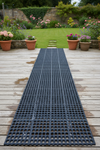 Rubber Decking Mat with Drainage UK 17mm Anti-Slip Tiles Outdoor Safety Free Del - decking mat UK - product hero shot showing full dimensions