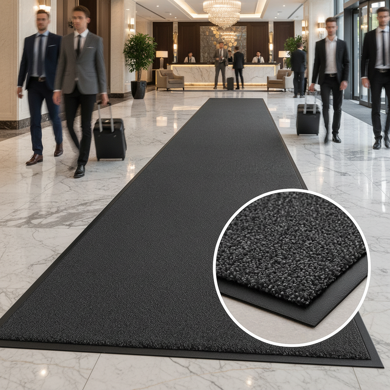 Heavy Duty Barrier Runner Mat - Commercial Entrance Matting - Non-Slip - - Detailed View