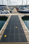 Rubber Decking Mat with Drainage - 17mm Anti-Slip Tiles - Outdoor Safety - - Detailed View