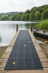 Rubber Decking Mat with Drainage - 17mm Anti-Slip Tiles - Outdoor Safety - - Installation Guide
