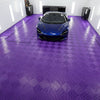 Purple vented garage floor tiles UK