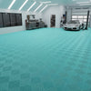 Turquoise vented garage floor tiles UK