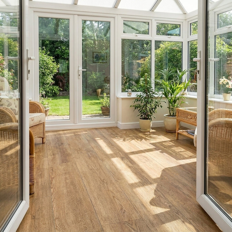 Natural Oak Wood self-adhesive vinyl floor planks | Wood Effect | Free UK Delivery