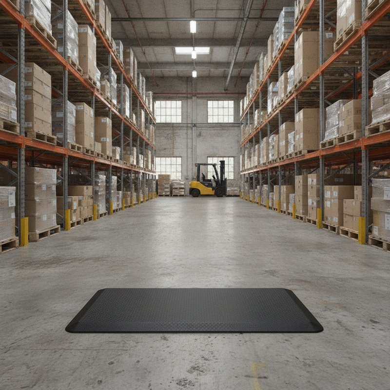 Standing Desk Anti-Fatigue Mat - Warehouse Setting