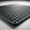 Wet area anti-fatigue mat with drainage holes for commercial kitchens
