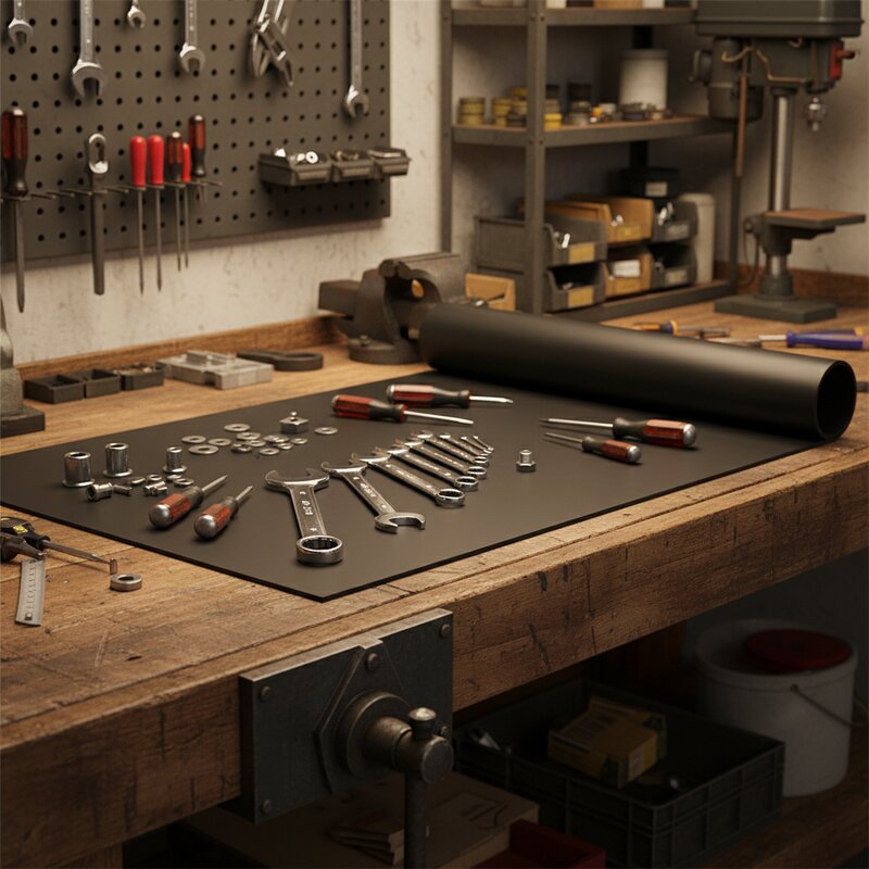 Heavy Duty Rubber Sheet Workbench Protection - Tools and Equipment
