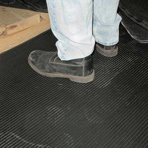 Non Slip Rubber Flooring Fine Rib Roll