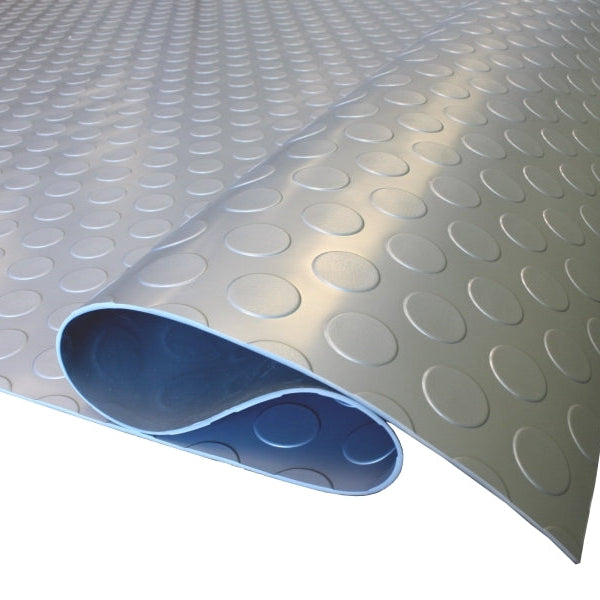 Industrial-Grade Non-Slip Rubber Matting – R11 Oil-Resistant Safety Flooring with Dot Stud Penny Pattern - Image 1 - Rubber Matting Direct UK