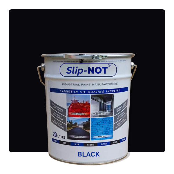 Black Supercoat Industrial Garage Floor Paint 20 Liters For Factory Showroom And Warehouses 