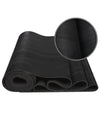 Fine Ribbed Black Rubber Matting for Versatile Indoor and Outdoor Use