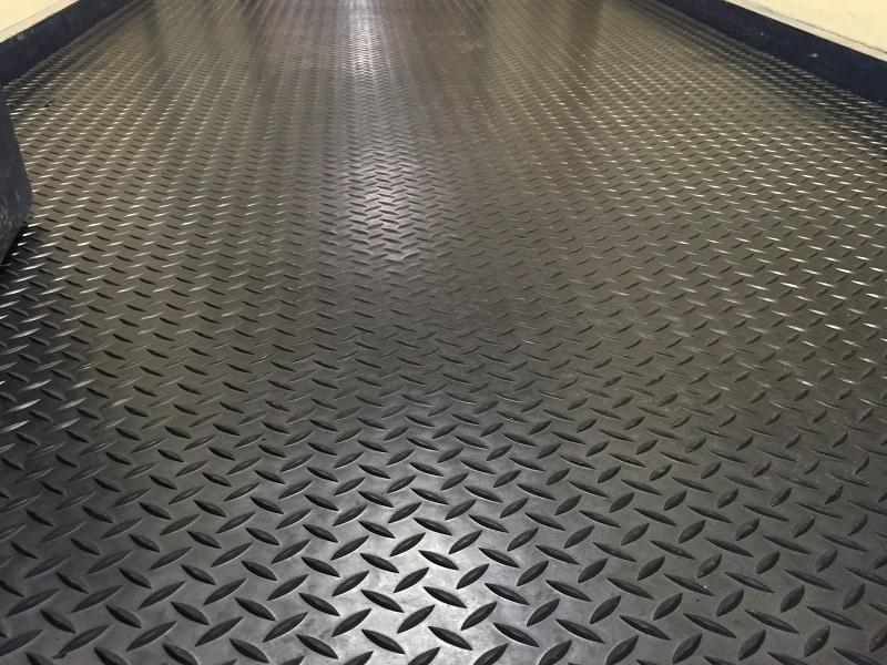 Diamond Pattern Rubber Van Flooring