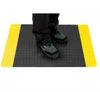 Premium Soft PVC Foam Anti-Fatigue Mat - Black with Yellow Edges