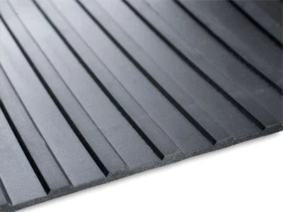 Broad Ribbed Rubber Entrance Matting 10M Roll