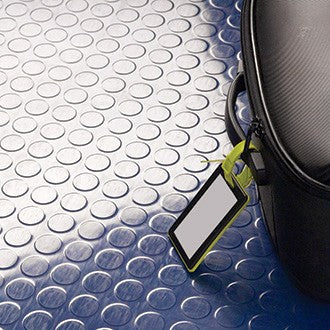 Non-Slip Heavy-Duty Rubber Floor Matting with Dot Stud Penny Pattern