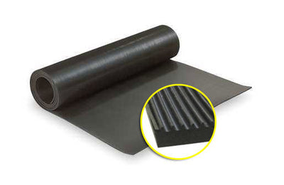 Black Rubber Electrical Safety Matting Tested To 15,000V - Linear Metre