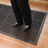 Rubber Black Mat with Drainage Holes for Wet Environments